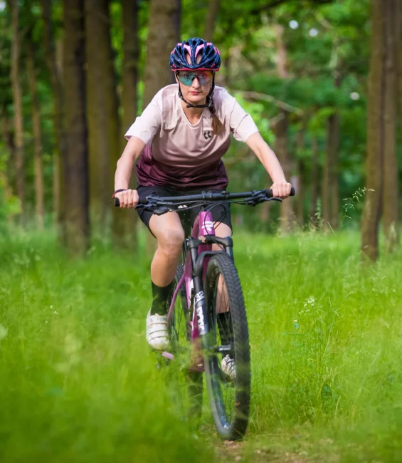 Dames fietsshirt korte mouwen | DISCOVER Z2 Sand